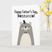 Carte fête des pères pour Nonnuccio (Fleur jaune)