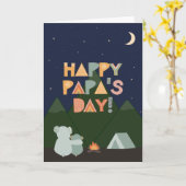 Carte fête des pères pour Papa (Fleur jaune)