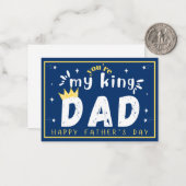 Carte fête des pères pour papa (Devant/Arrière en situation)