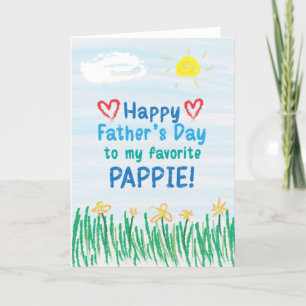 Carte fête des pères pour Pappie
