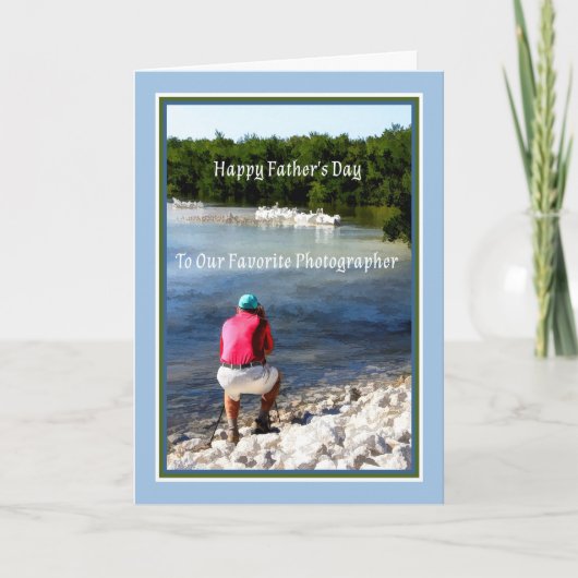 Carte fête des pères pour photographe (Devant)