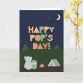 Carte fête des pères pour Pop (Fleur jaune)