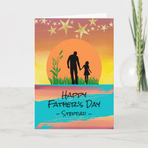 Carte Fête des pères pour Stepdad Amour aux étoiles