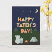 Carte fête des pères pour Tateh (Fleur jaune)