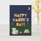 Carte fête des pères pour Vader (Fleur jaune)