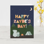 Carte fête des pères pour Zayde (Fleur jaune)