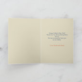 Carte Fête des pères profonde réfléchie (Intérieur)