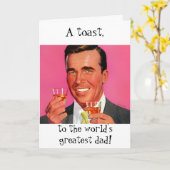 Carte Fête des pères rétroactive (Fleur jaune)