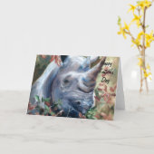 Carte Fête des pères Rhino (Fleur jaune)