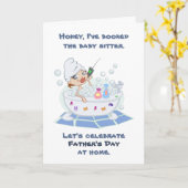 Carte Fête des pères romantique (Fleur jaune)