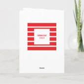 Carte Fête des pères rouge moderne (Dos)