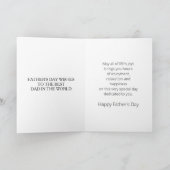 Carte Fête des pères rouge vintage (Intérieur)