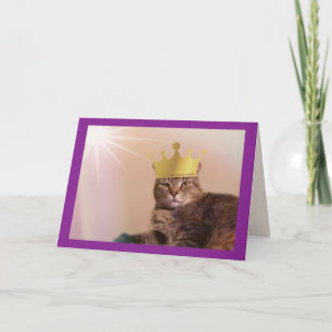 Carte Fête des pères Royal King Cat