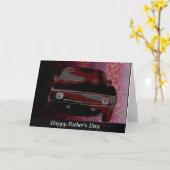 Carte Fête des pères Salutation 1969 Camaro (Fleur jaune)