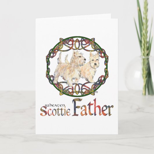 Carte Fête des Pères Scottish Terrier (Devant)