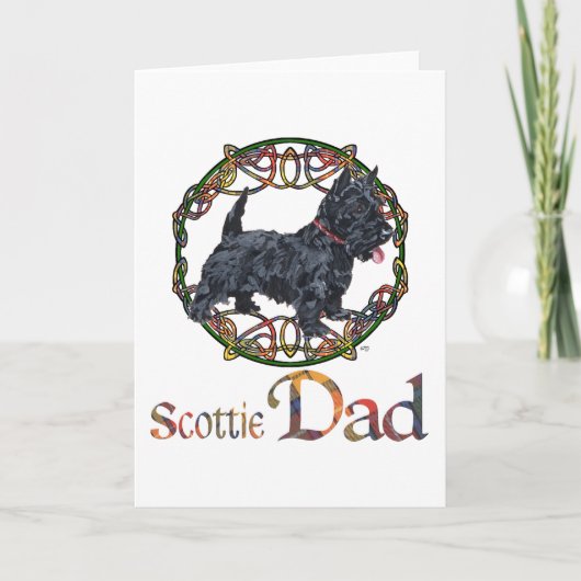 Carte Fête des Pères Scottish Terrier (Devant)