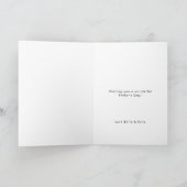 Carte Fête des pères | Script moderne photo de papa élég (Intérieur)