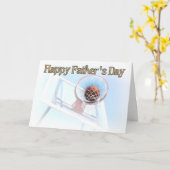 Carte Fête des pères Sports Basket (Fleur jaune)