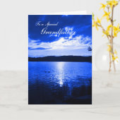 Carte Fête des pères Sunset Sky Blue - Pour Grand-Père (Fleur jaune)