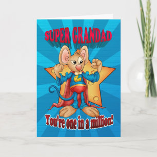 Carte fête des pères - Super Grand Souris - Un Dan