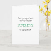 Carte Fête des pères Super Icky (Fleur jaune)