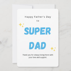 Carte Fête des pères Super Papa