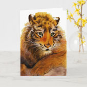 Carte Fête des pères Tiger (Fleur jaune)