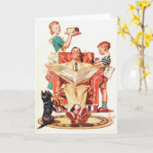 Carte Fête des pères vintage (Fleur jaune)