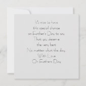 Carte Fête des pères vintage (Dos)