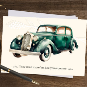 Carte fête des pères vintage