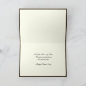 Carte Fête des pères vintage catholique (Intérieur)