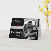 Carte Fête des pères vintage - customisée (Fleur jaune)