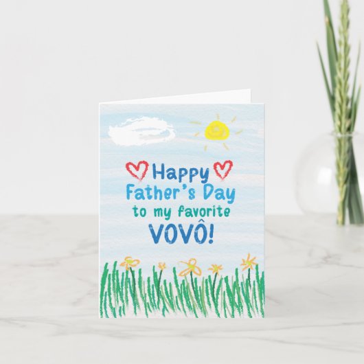 Carte fête des pères Vovô (Devant)