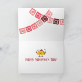 Carte Fête des Valentines du Coeur Mexicain Pinata & Tac (Intérieur)