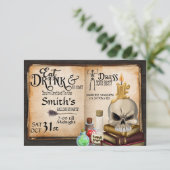 CARTE FÊTE D'HALLOWEEN, FÊTE À THÈME, HALLOWEEN ADULTE  (Debout devant)