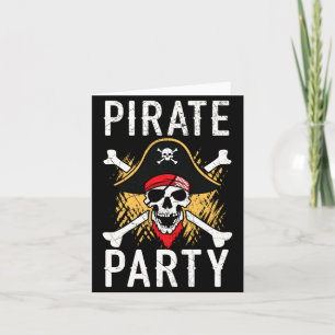 Carte Fête d'homme pirate caraïbe boucanier amateur de p