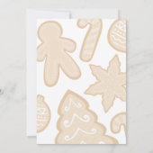 Carte Fête douce pain d'épices famille Noël (Dos)