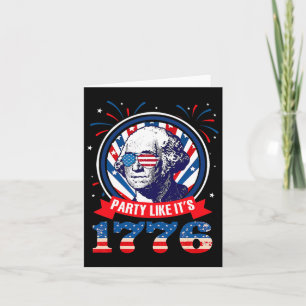 Carte Fête Drôle Comme C'Est 1776 4 juillet George Était