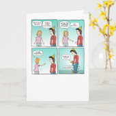 Carte Fête drôle dans mon pantalon Anniversaire (Fleur jaune)