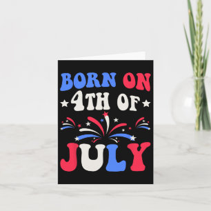 Carte Fête du 4 juillet anniversaire patriotique 