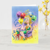 Carte fête du 50e anniversaireUn autre beau anniversaire (Fleur jaune)