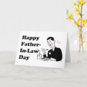 Carte Fête du beau-père (Fleur jaune)