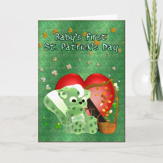 Carte Fête du bébé Saint Patrick (Devant)