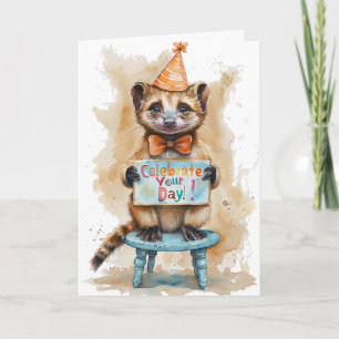 Carte Fête du Casquette du Ferret Party