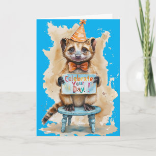 Carte Fête du Casquette du Ferret Party