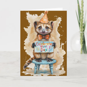 Carte Fête du Casquette du Ferret Party