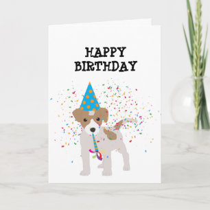 Carte Fête du chien - Animaux à la fête d'anniversaire