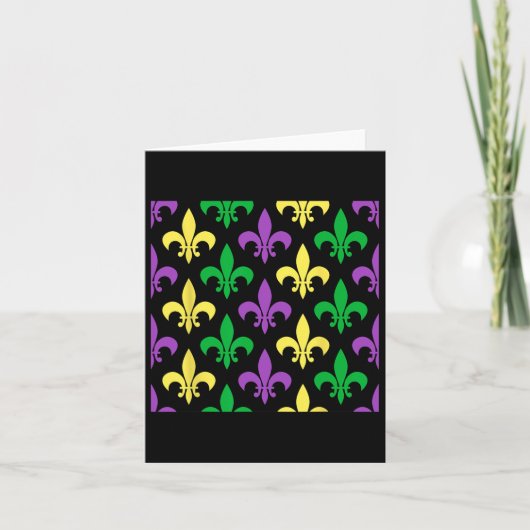 Carte Fête du costume Mardi Gras (Devant)