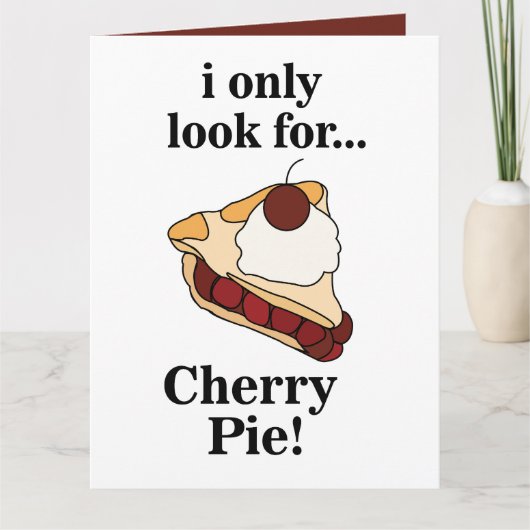 Carte Fête du gâteau aux cerises (Devant)