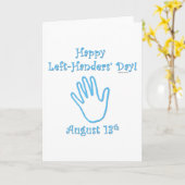 Carte Fête du gaucher (Fleur jaune)